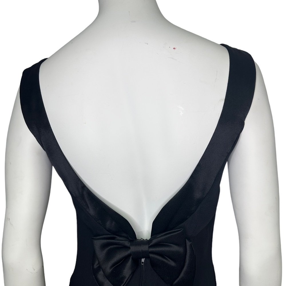 Hollywood Nites Vintage Classic Black Gown fits‎ a sz 4/6 Women’s - Picture 4 of 9